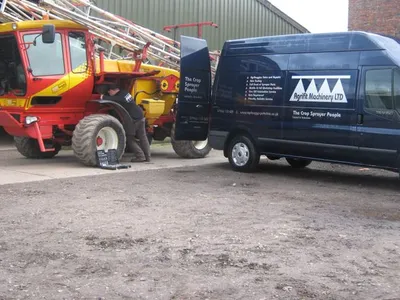 Agrifit Machinery service van, the crop sprayer people, Holme-on-Spalding-Moor