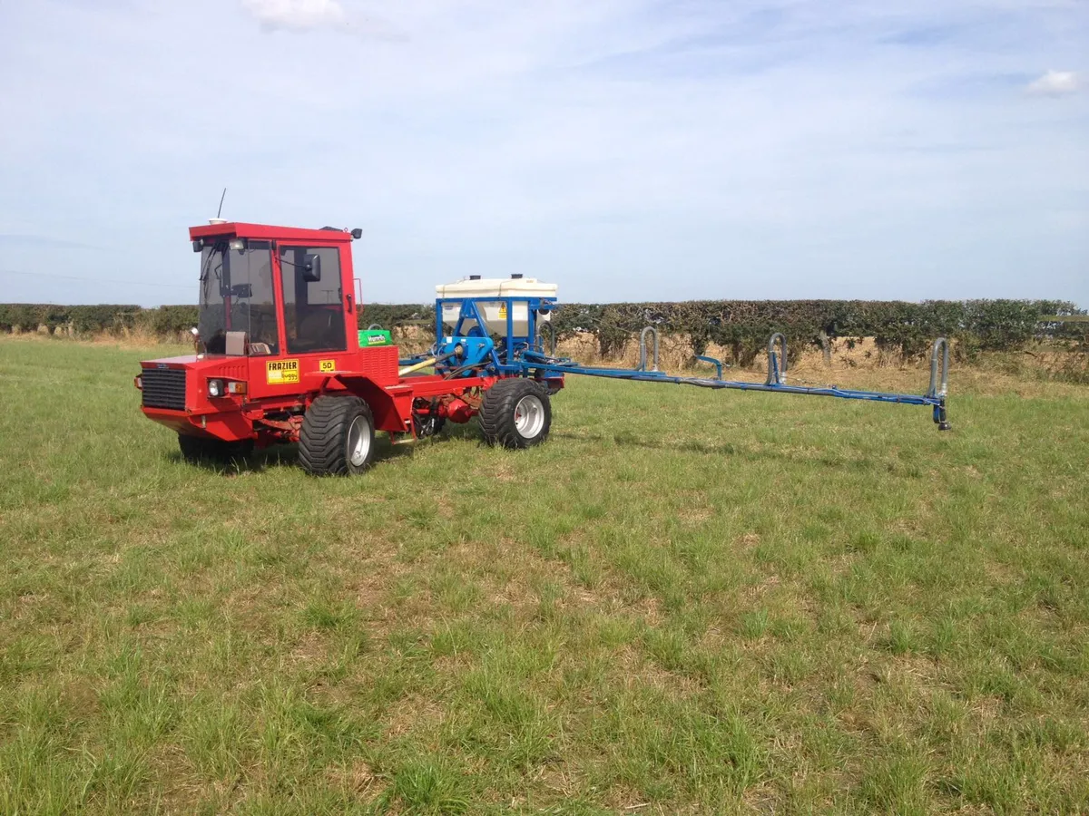 Frazier 5D fitted with a 12 metre Avadex applicator by Agrifit Machinery