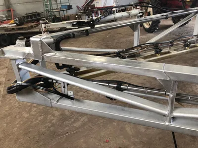 Aluminium sprayer boom section rebuilt at Agrifit Machinery York