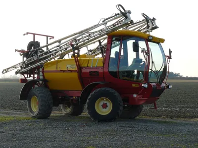 Kellands Agribuggy crop sprayer with booms folded on a farm track