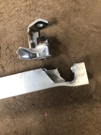 One off fabricated aluminium Agribuggy bracket made at Agrifit Machinery York